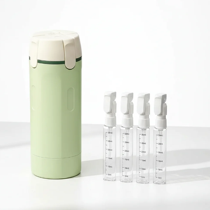 Dispensador de Viaje 4 en 1 Antifugas