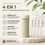 Dispensador de Viaje 4 en 1 Antifugas